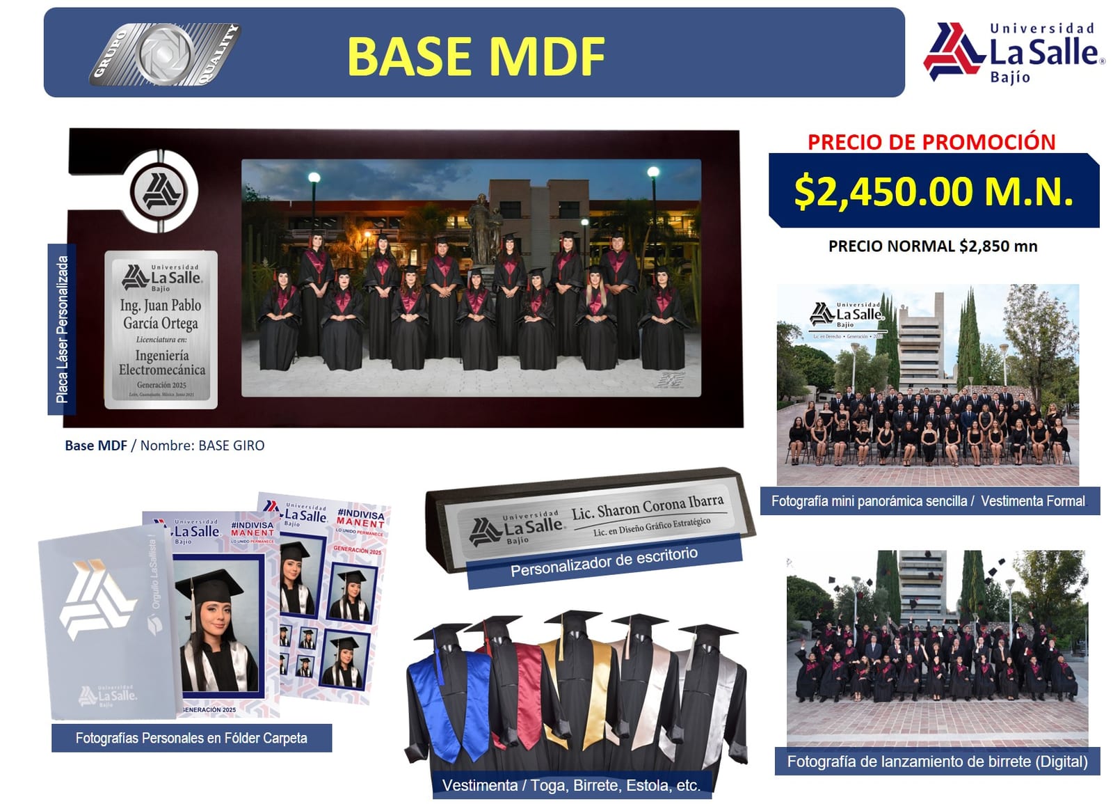 Paquete Base MDF — La Salle Bajío